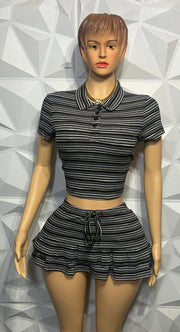 Flirty chill skirt set