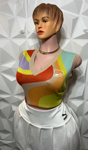 Multi coloured vest set