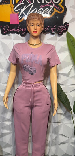Blush pants set