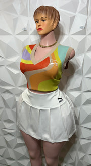 Multi coloured vest set