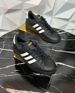 Black  3 stripe sneakers