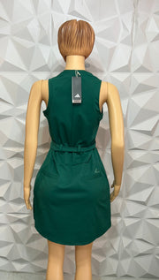 Green zipper dress