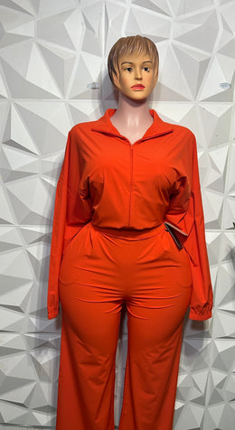 Burnt orange curvy set