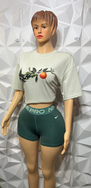 Sleek mini  green biker set