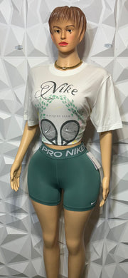 Fern green biker set