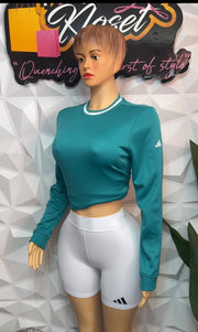 Turquoise bikers set