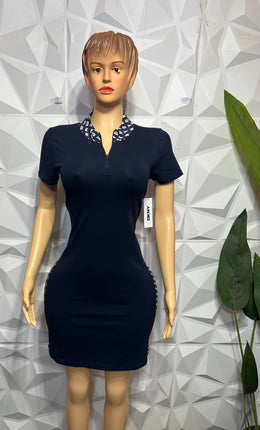 logo navy Dress