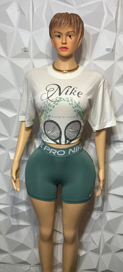 Fern green biker set