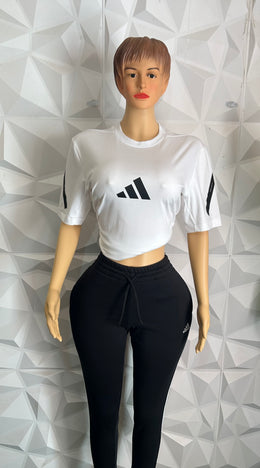 Black & white joggers