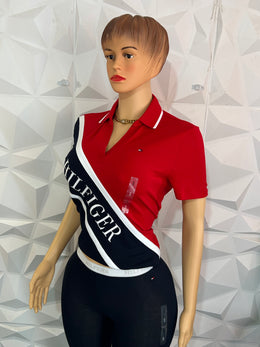 Polo colour block leggings Set