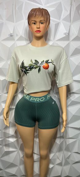 Sleek mini  green biker set