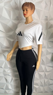 Black & white joggers