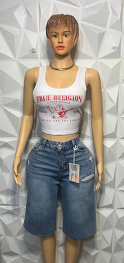 Distressed jorts