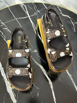 Brown logo sandals